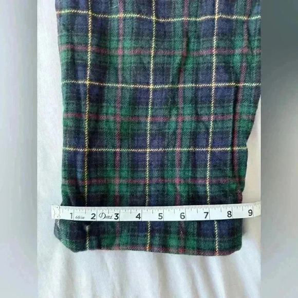 Plaid Wool Relaxed Straight Pant Polo Ralph Lauren size 8 Woman’s - Picture 5 of 15